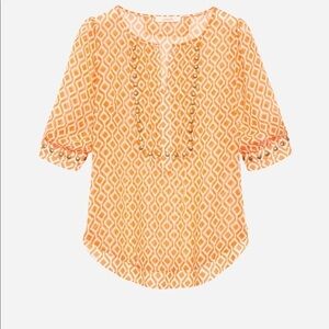 41 Hawthorn Moni Geo Print Orange Blouse